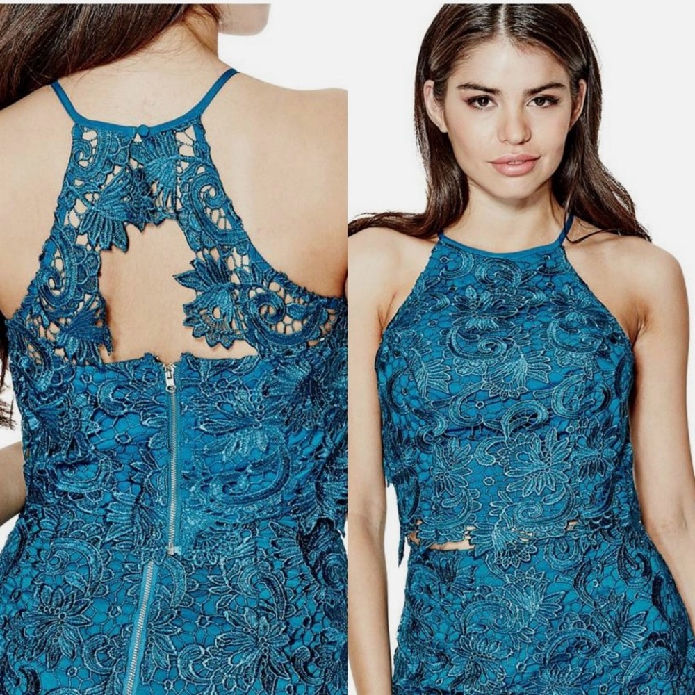 XL Guess Teal Lace Top Only